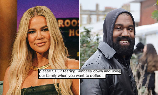 Khloé Kardashian hit back at Kanye West on Instagram