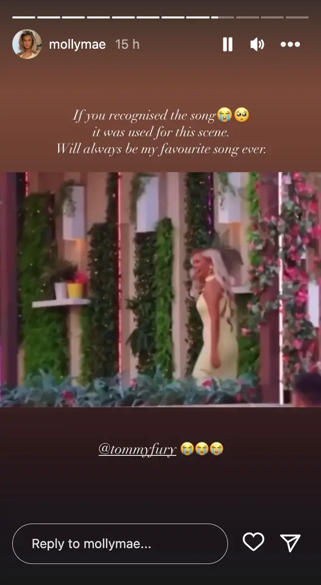 She spoke about the song on her Instagram Stories