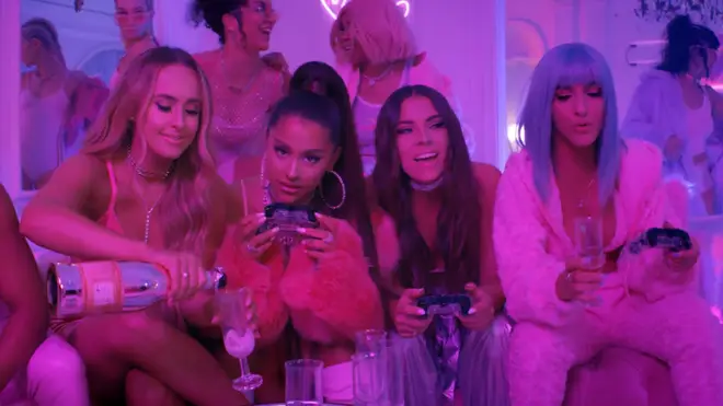 Ariana Grande throws a house party in her '7 rings' video