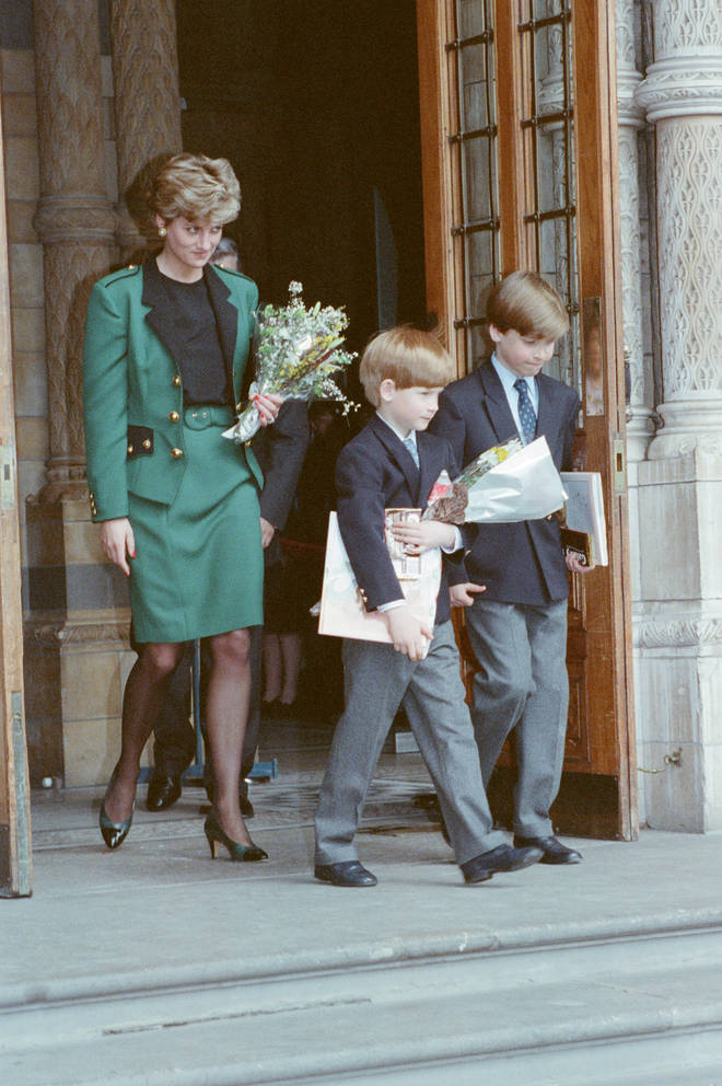 Princess Diana was extremely close to her sons William and Harry