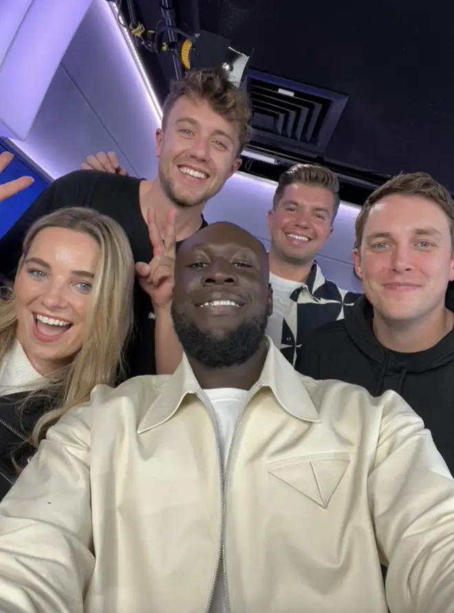 Stormzy with the Capital Breakfast team