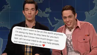 Pete Davidson joked about his suicide during his appearance on SNL