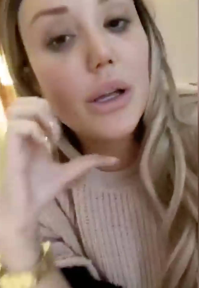 Charlotte Crosby looked as if she'd been crying when calling out internet trolls