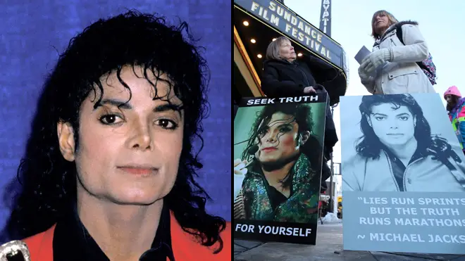 Michael Jackson fans at Sundance protesting the Leaving Neverland documentary