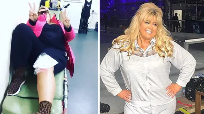 Gemma Collins denied she faked her fall.