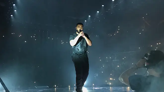 Drake performing on tour.