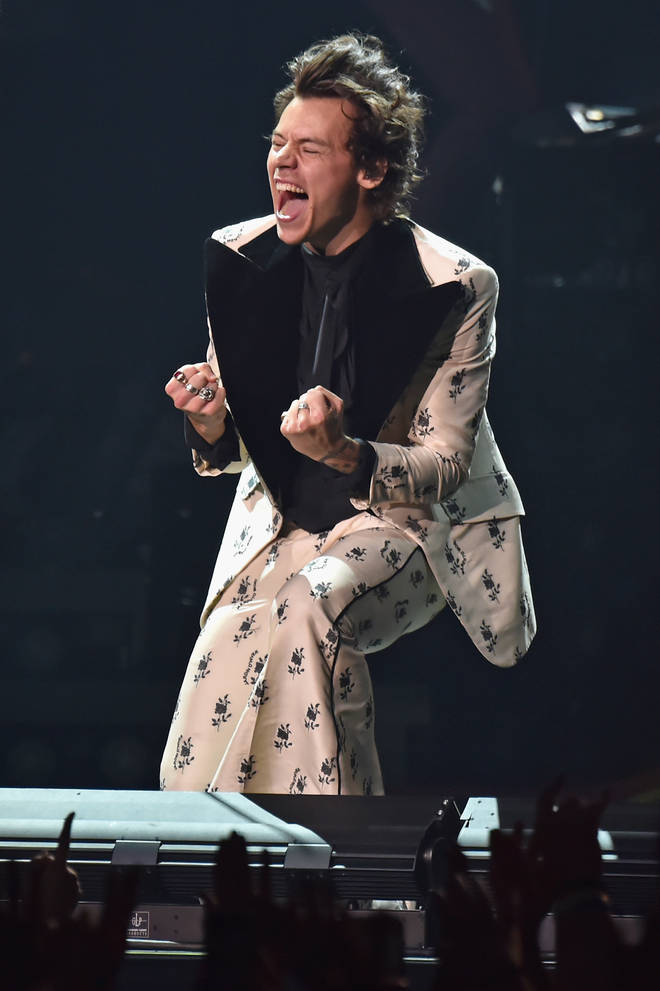 Harry Styles divided opinion with his flared, floral suit