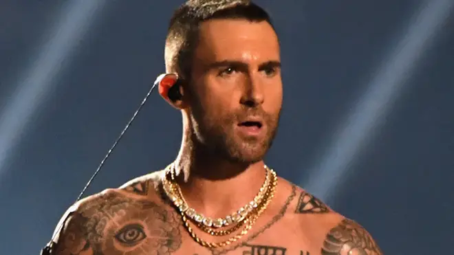 Adam Levine's nipples at the Super Bowl are being called out on Twitter