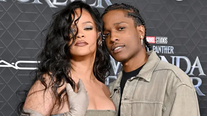 Rihanna and A$AP Rocky at the Black Panther: Wakanda Forever premiere