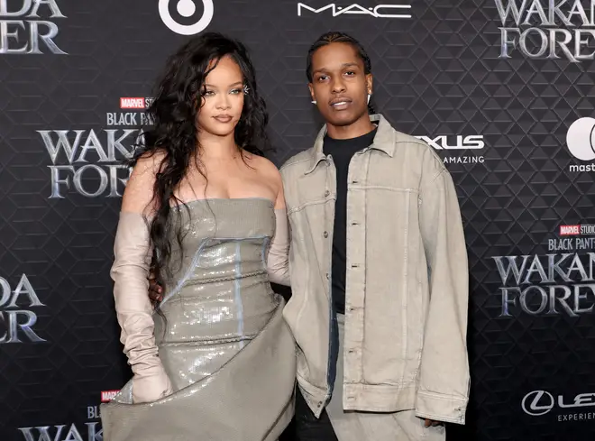 Rihanna and A$AP Rocky matched outfits