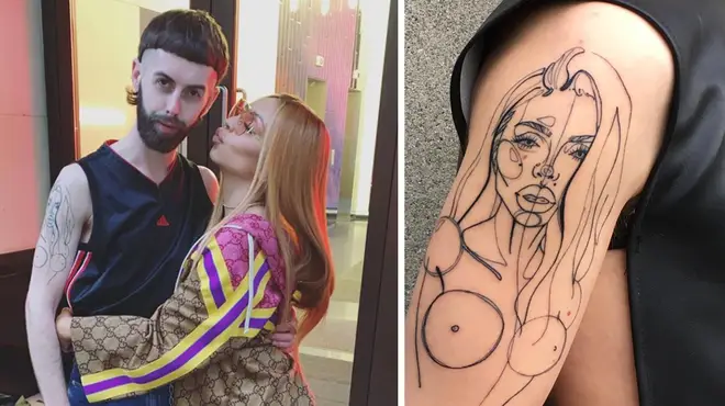 Jesy Nelson met up with super-fan Dillion who has her face and cleavage tattooed