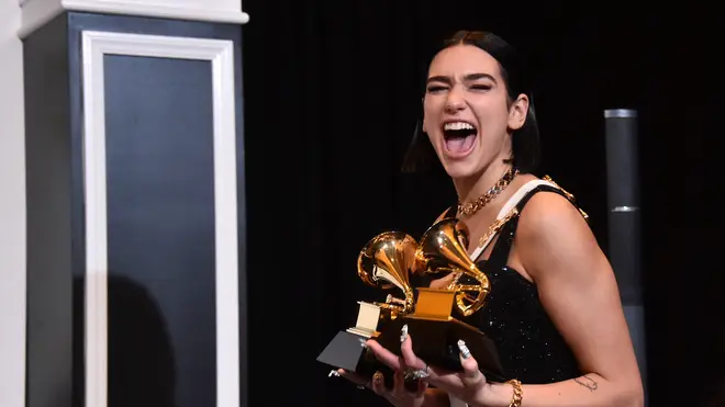 Dua Lipa won two GRAMMYs at this year's event
