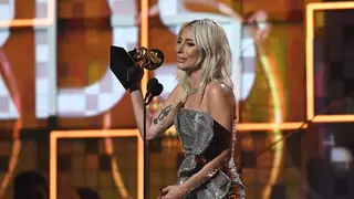 Lady Gaga gave an emotional speech at the GRAMMY Awards.