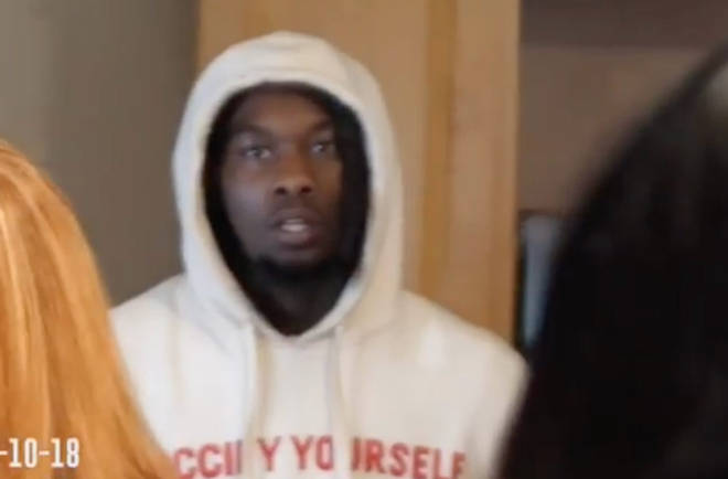 Offset looks terrified in the delivery room with Cardi B