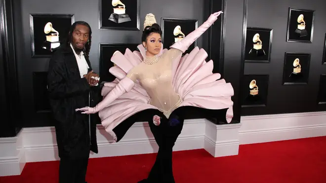 Cardi B attended the GRAMMYs with Offset