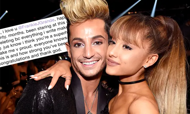 Ariana Grande congratulated her brother on 20 months of sobriety