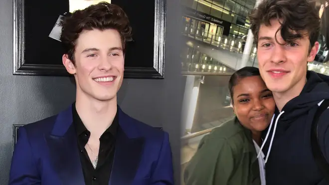 Shawn Mendes poses with fans in London days before the BRITs