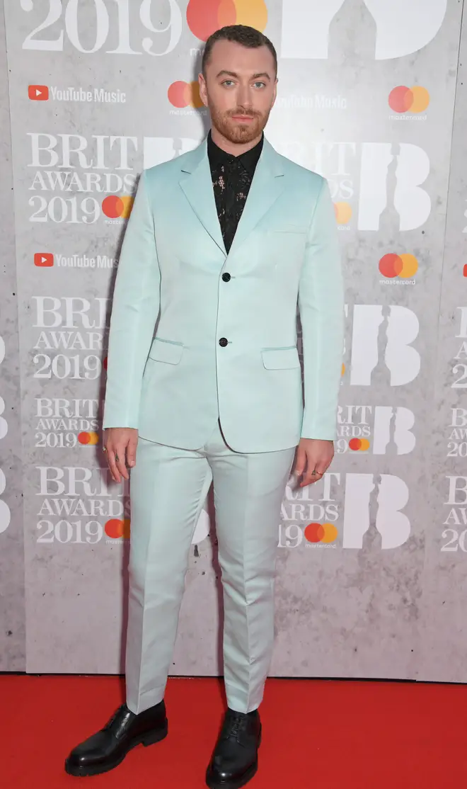 BRITs staple Sam Smith has taken to the 2019 red carpet