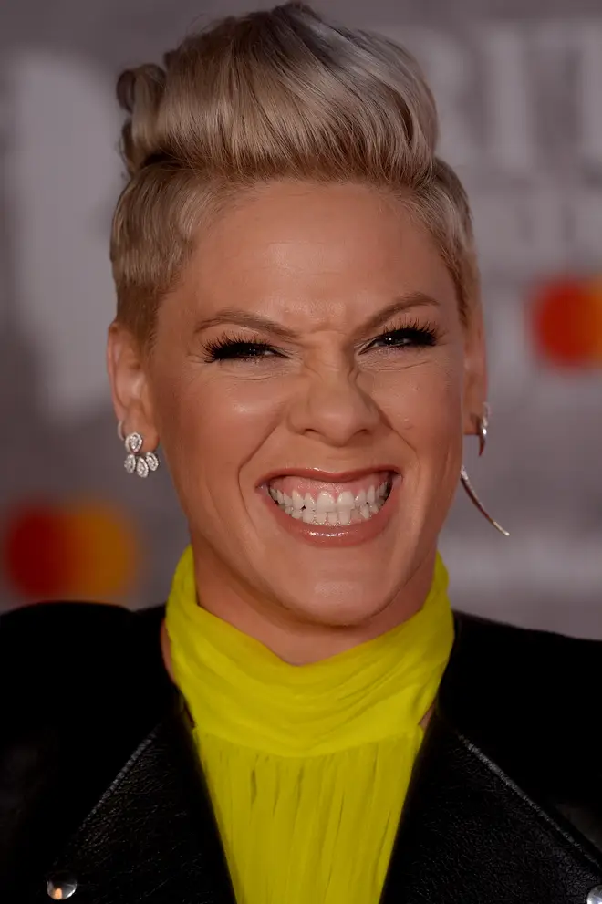 Can you tell Pink's excited to collect her BRIT Award?