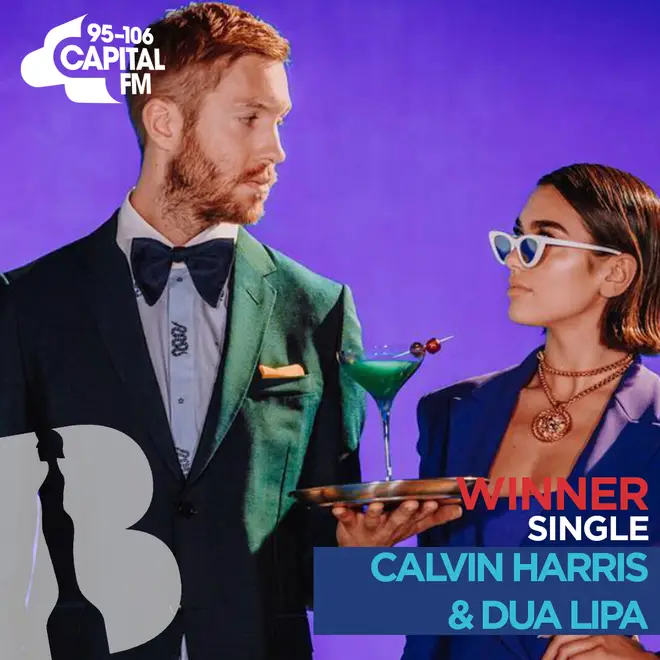 BRITs 2019 British Single winner - Calvin Harris & Dua Lipa 'One Kiss'