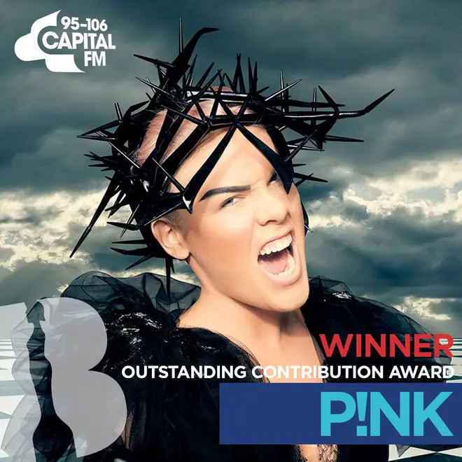 BRITs 2019 Outstanding Contribution Award winner - Pink