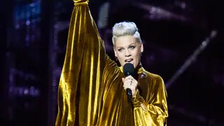 Pink was presented with the BRIT Award for Outstanding Contribution