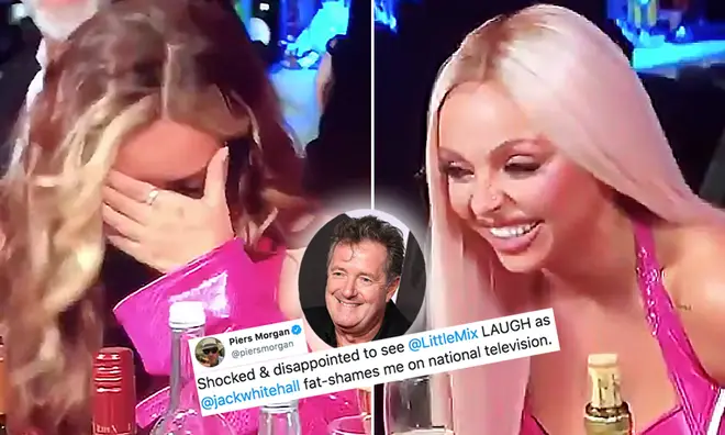 Piers Morgan slams Little Mix for 'fat shaming' him during the BRITs