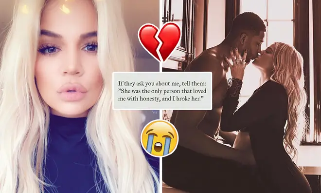 Khloe Kardashian shared a series of messages on Instagram