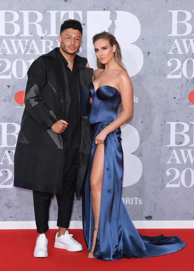Perrie Edwards and Alex Oxlade-Chamberlain at the BRIT Awards