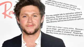 Niall Horan was 'disgusted' by the language trolls use online
