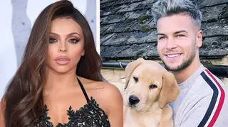 Jesy Nelson and Chris Hughes pictured loved up at airport ahead of Dublin trip