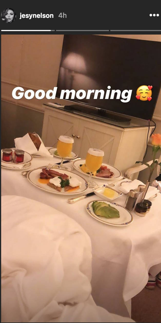 Jesy Nelson posts from hotel room in Dublin with Jesy Nelson