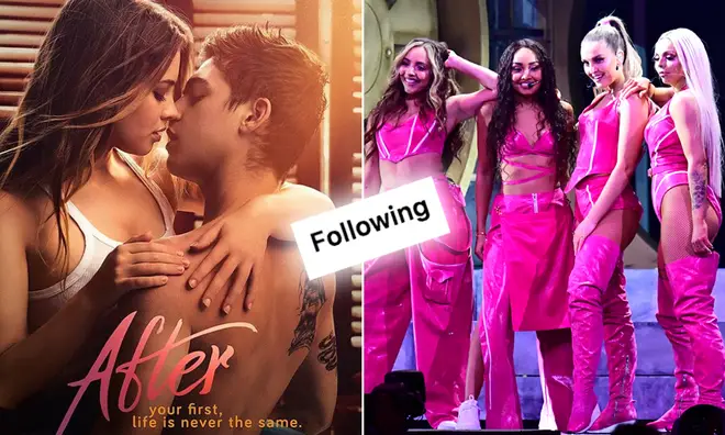 Little Mix & After movie social accounts follow each other
