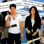Fans are begging the Jonas Brothers to reunite with Demi Lovato
