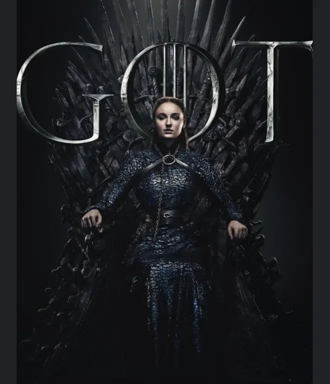 Sophie Turner shared this promo pic - making us wonder if Sansa Stark wins the game of thrones