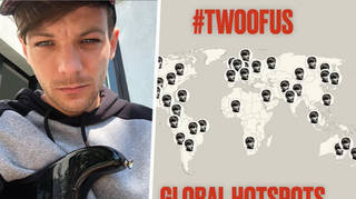 Louis Tomlinson has teased his new song in global hotspots around the world.