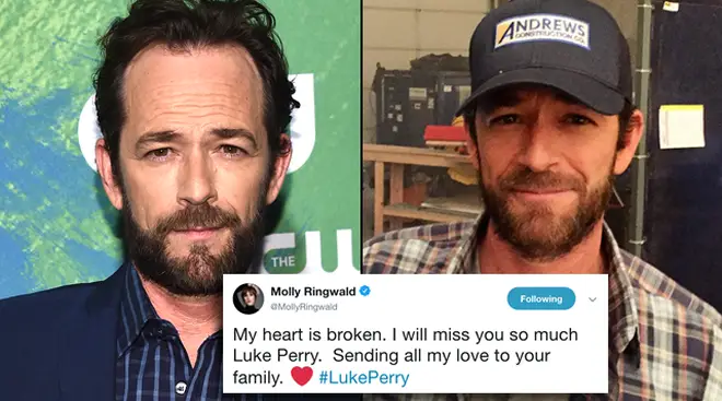 Luke Perry's friends and co-stars are sharing tributes to the beloved actor on social media