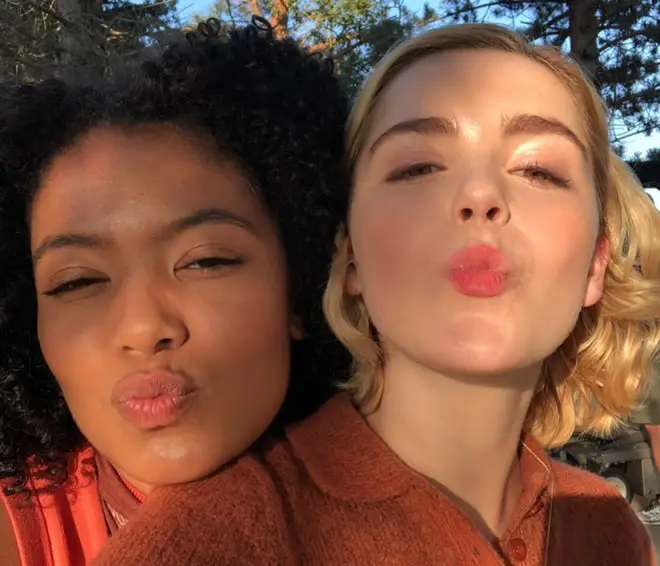 Actress Jaz Sinclair plays Sabrina's on-screen pal, Ros