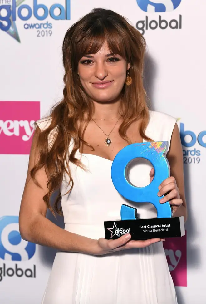 Nicola Benedetti wins Best Classical Artist.