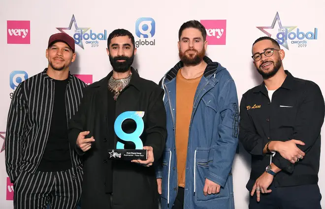 Rudimental win the Most Played Song at The Global Awards 2019 with Very.co.uk