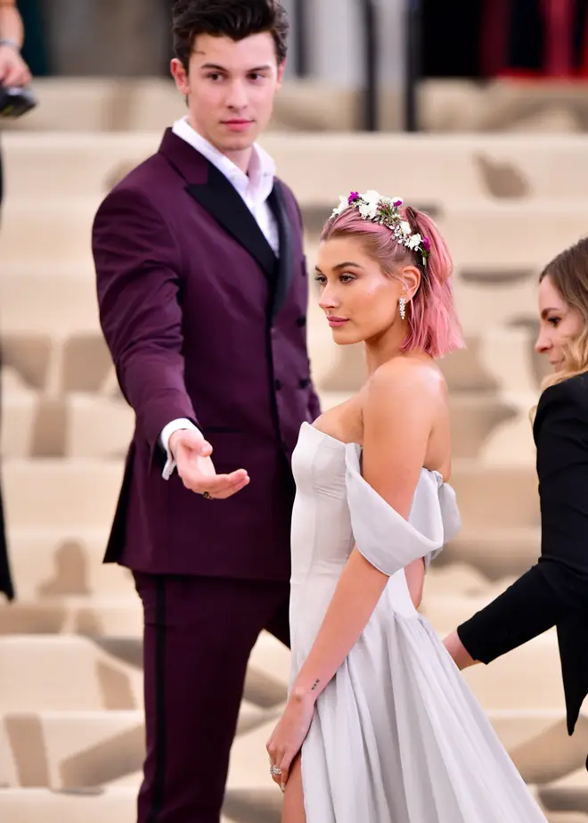Shawn Mendes and Hailey Baldwin attend the 2018 Met Gala together