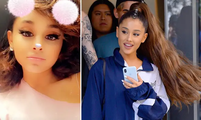 Ariana Grande showed off her natural short hair