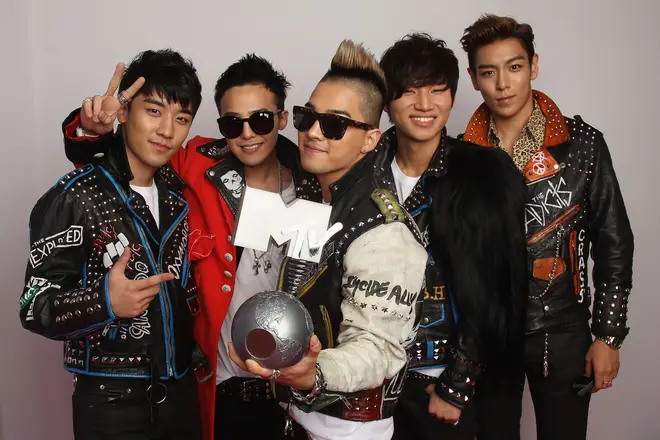 BIGBANG at the MTV Europe Music Awards 2011.