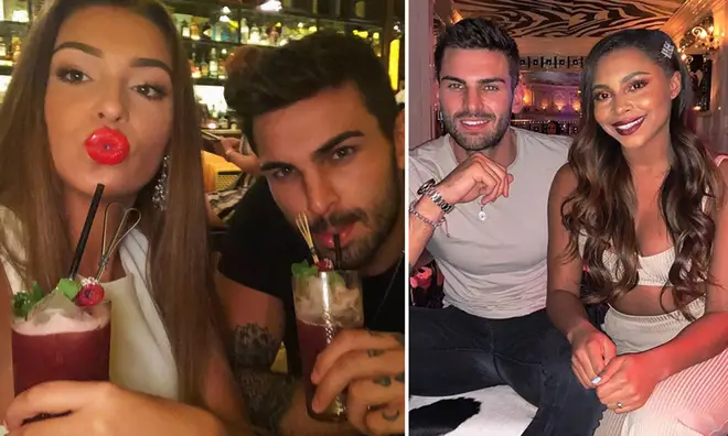 Zara McDermott and Adam Collard both partied at the same Essex bar but with separate groups of friends