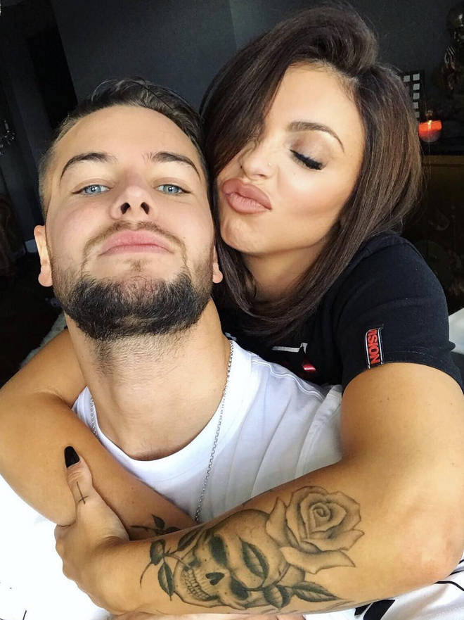 Jesy Nelson and Chris Hughes get cosy at the weekend