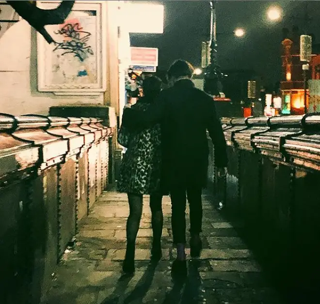 Halsey posted this photo of her and YUNGBLUD in Camden in January.