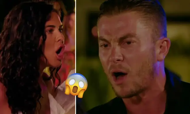 The explosive TOWIE scene aired on Sunday night.