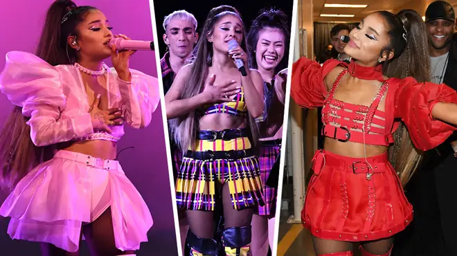 Check out all of Ariana Grande's amazing Sweetener Tour outfits.