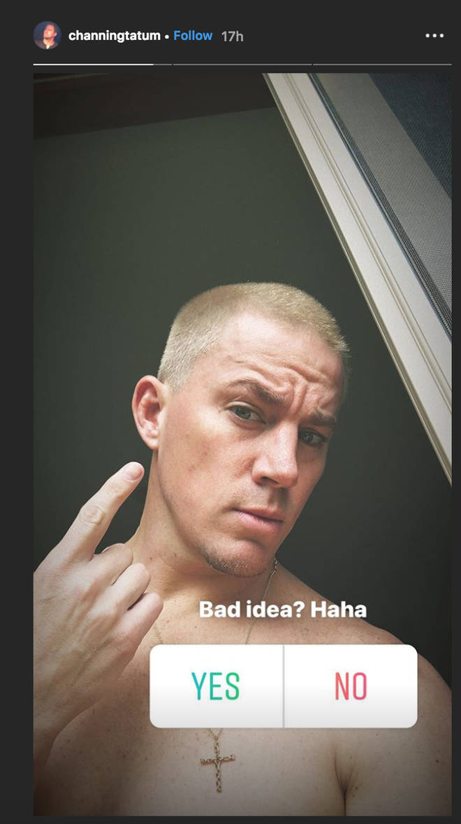 Channing Tatum bleaches his hair