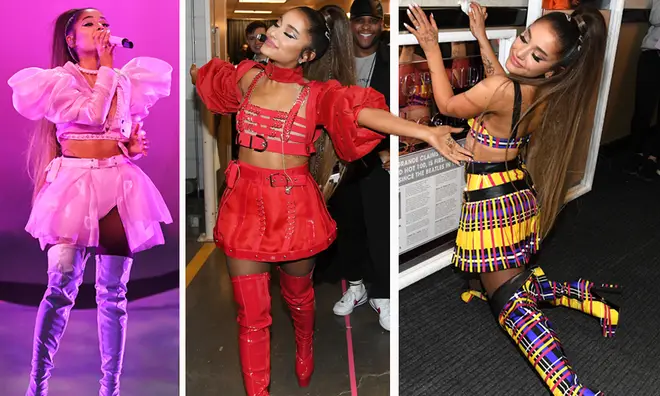 Ariana Grande thanks Versace for designing her tour outfits